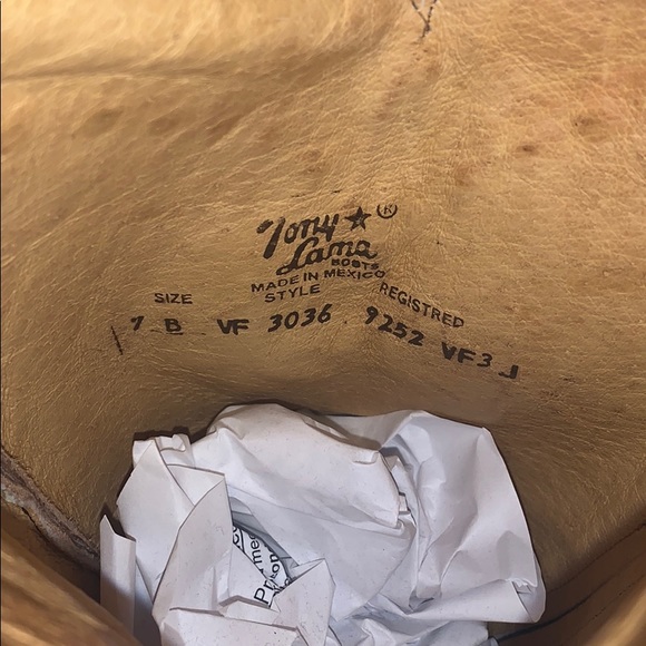 Size 7 Leather Tony Lama Cowgirl Boots w/ Fringe - Picture 3 of 7